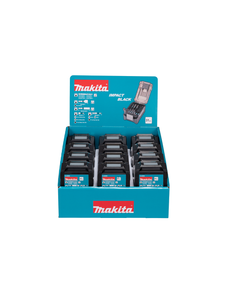 Otsakute komplekt XGT akukujulises karbis, Impact Black, 31 osaline (12 komplekti)