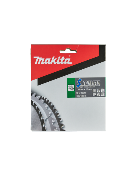 T.C.T hammastega saeketas puidu lõikamiseks 136X1.5X20mm 20° T24 SPECIALIZED saeketas akusaagidele