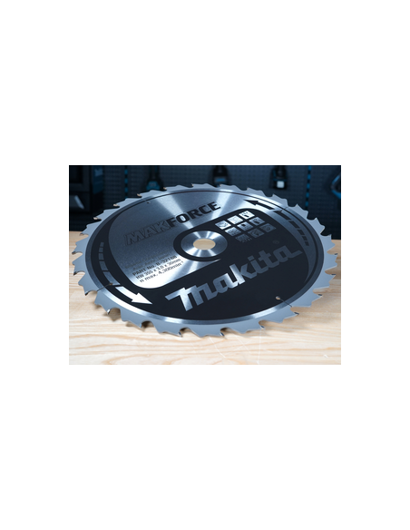 T.C.T hammastega saeketas puidu lõikamiseks 355X3X30mm 20° T24 MAKFORCE