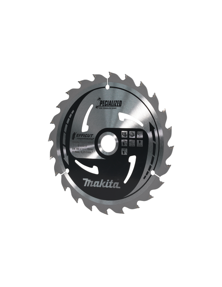 TCT saeketas komposiitmaterjalile, 165X1.5X20mm 15° T24 EFFICUT