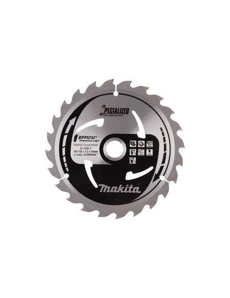TCT saeketas komposiitmaterjalile, 165X1.5X20mm 15° T24 EFFICUT
