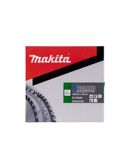 T.C.T hammastega saeketas alumiiniumi lõikamiseks 305X2.4X30mm -5° T100 SPECIALIZED