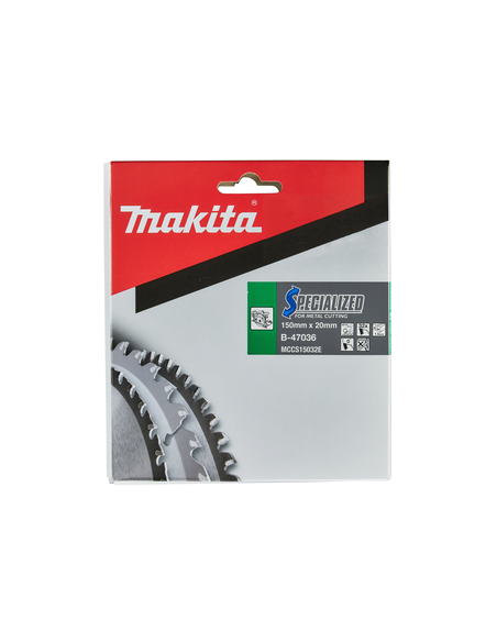 T.C.T hammastega saeketas metalli lõikamiseks 150X1.5X20mm 0° T32 SPECIALIZED